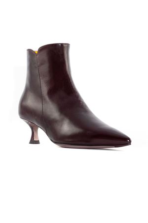 Burgundy leather ankle boot MARA BINI | W231109VINACCIA